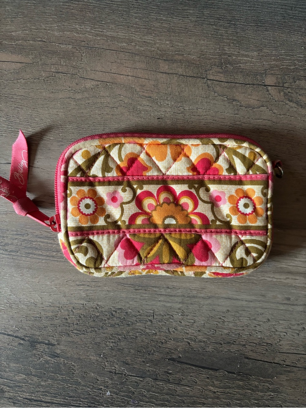 Vera Bradley Pink Floral Quilted with Multicolor Pattern